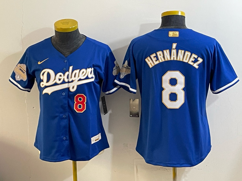 Youth Los Angeles Dodgers #8 Hernandez blue Game 2026 Nike MLB Jersey 0414008->youth mlb jersey->Youth Jersey